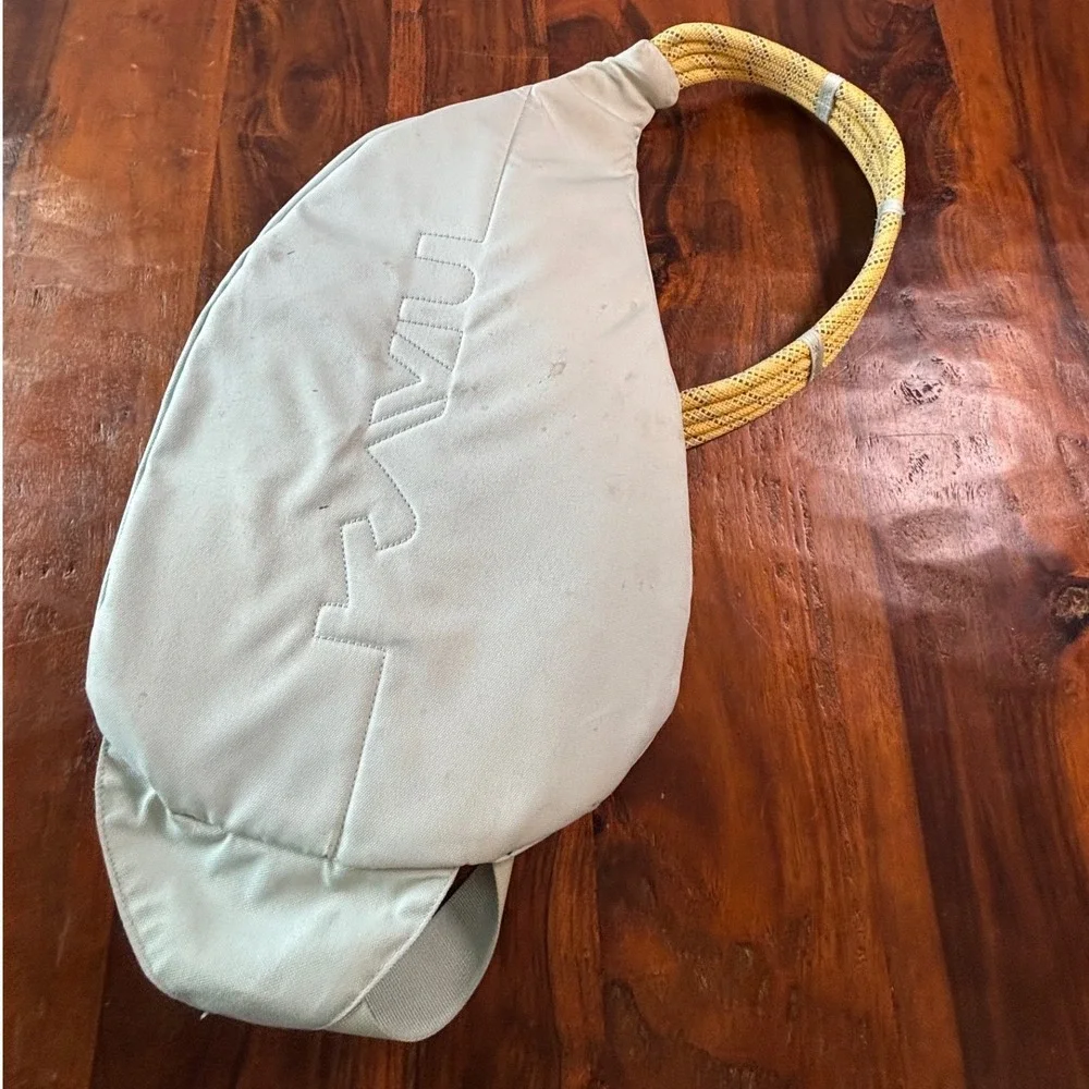 KAVU Rope Bag Mint Green Canvas Sling Crossbody Backpack Outdoors Gorpcore